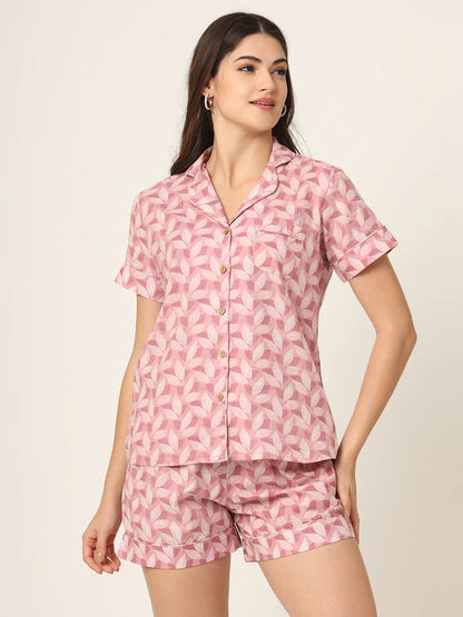 Divena Floral Multi Color Pure Cotton Printed Night Suit
