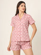 Divena Floral Multi Color Pure Cotton Printed Night Suit