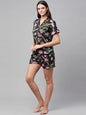 Divena Multi Color Cotton Floral Print Night Suit