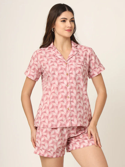Divena Floral Multi Color Pure Cotton Printed Night Suit