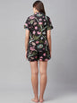 Divena Multi Color Cotton Floral Print Night Suit