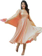 ES Women Premium Space Silk Gown & Dupatta with Sequence Embroidery Work
