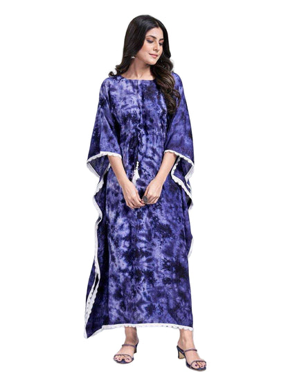 YNF Glowing Colors Rayon Slab Center Belt Kaftan Suit