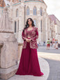 ES Trending Premium Silk Embroidered Work Plazzo Salwar Suit for Women