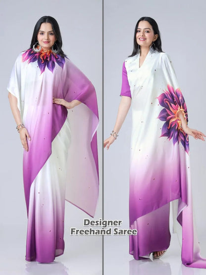 ES Designer Premium Satin Silk Ready To Wear Sarees - New Arrival