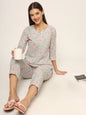 Divena Round & Collared Neck Cotton Night Suits with Payjama
