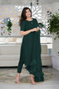 ICF Women Multi-Color Slub Cotton Kurti Set with Pant & Dupatta