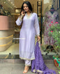 ICF Women Cotton Blend Embroidered Straight Kurta Set with Dupatta