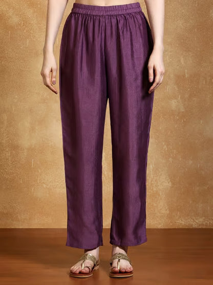 KF Embroidered Yoke Kurta With Trouser And Dupatta