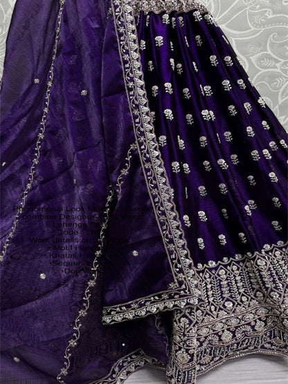 ES Burberry Motif Handwork combine Designer Party wear Lehenga Choli