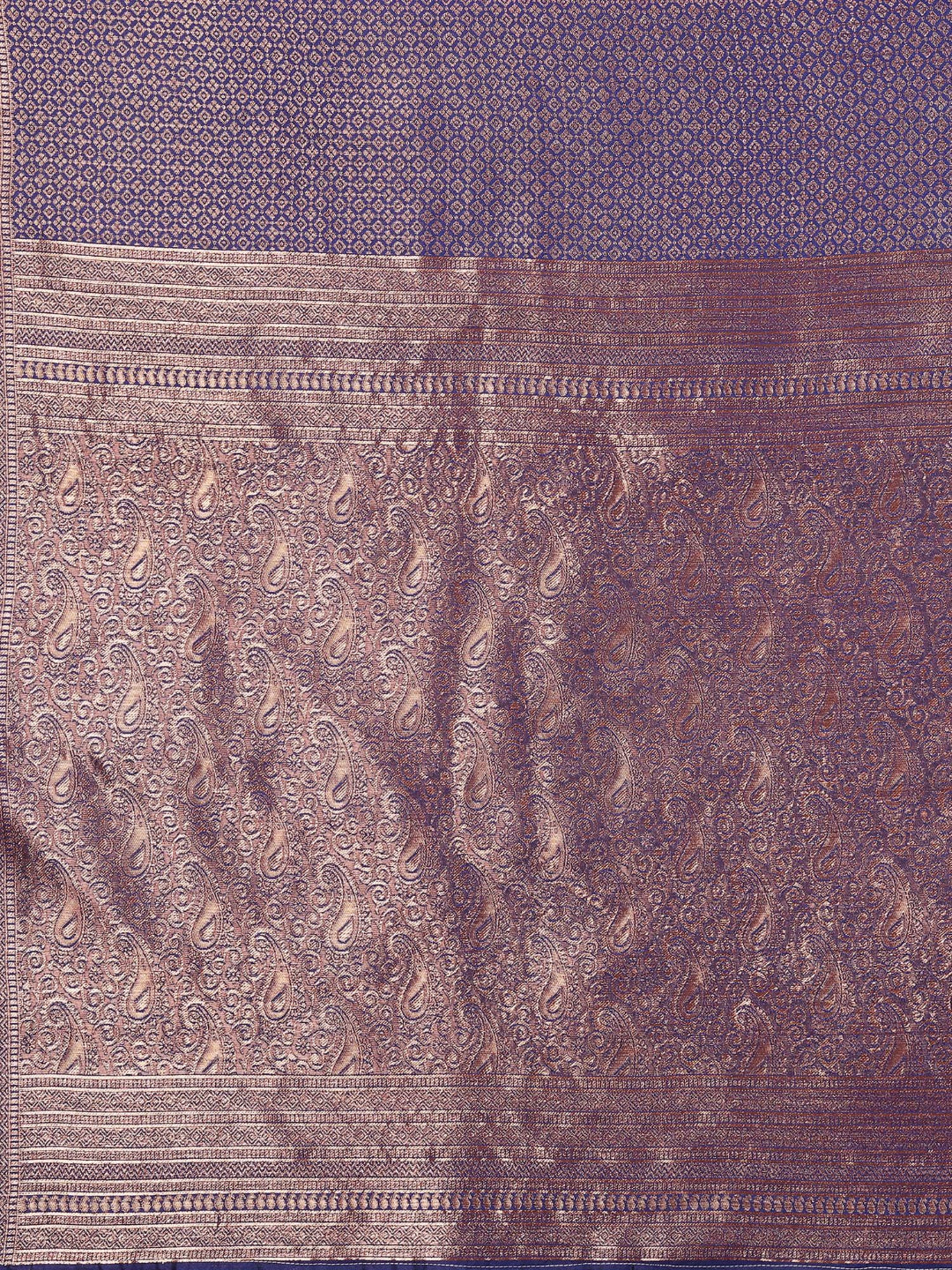KF Women's Beige Banarasi Silk Woven Design Saree