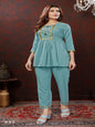 MV Elegant Maaza Cotton Handwork Cord-Set in Five Designs & Colors
