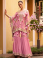 YNF Trendy Kaftan Gharara Suit: Real Chinon Silk with Hand Embellishment