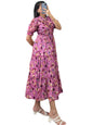 ES Women Tabby Silk Floral Printed Frock