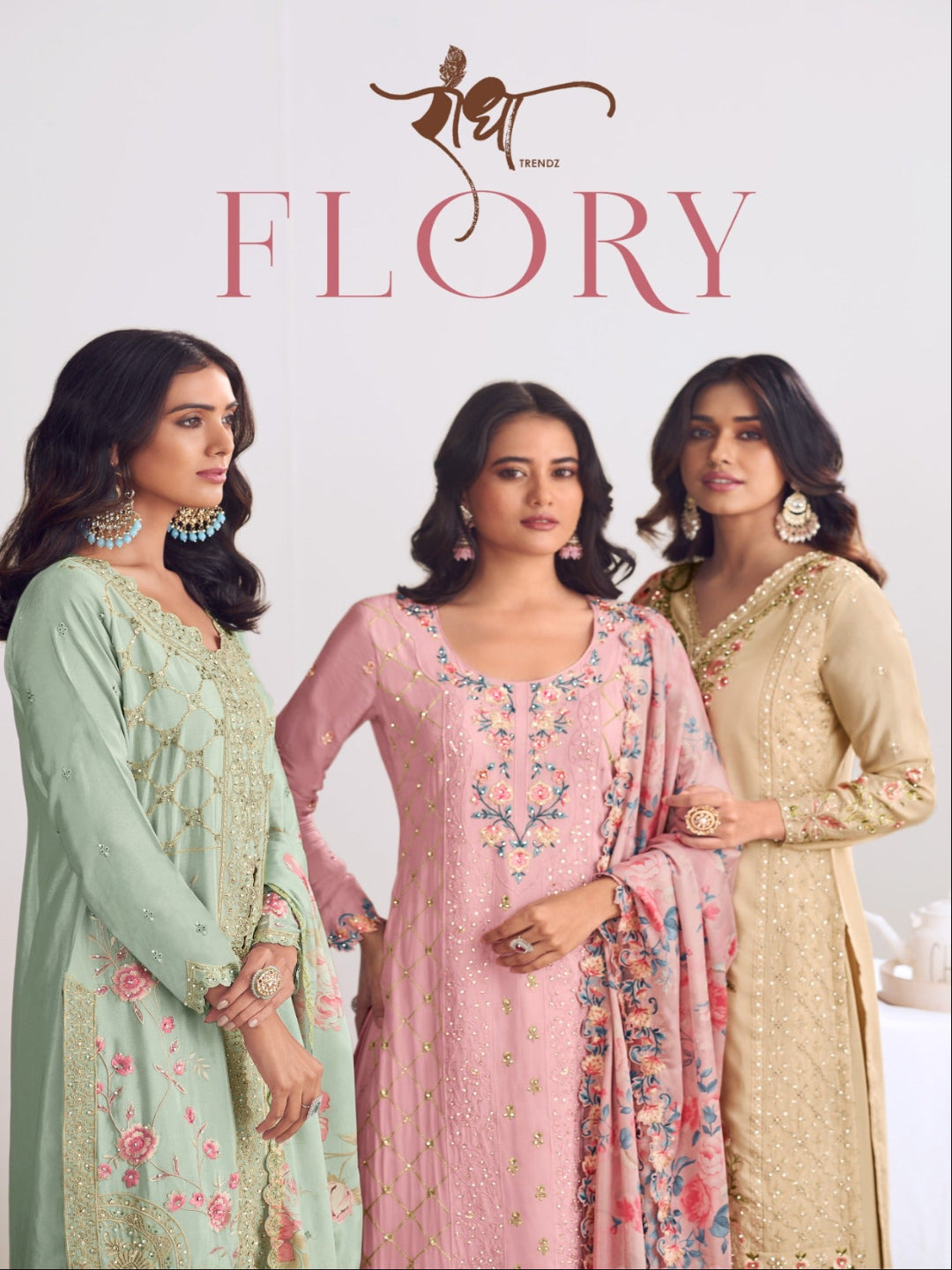 YNF Chinon FLORY: Embroidery Suits & Designer Palazzo Dresses