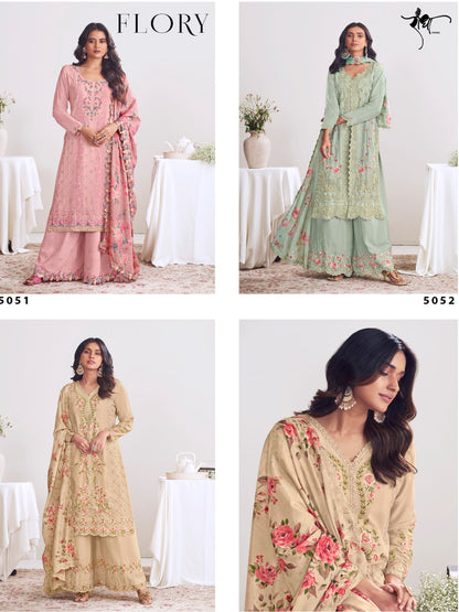 YNF Chinon FLORY: Embroidery Suits & Designer Palazzo Dresses