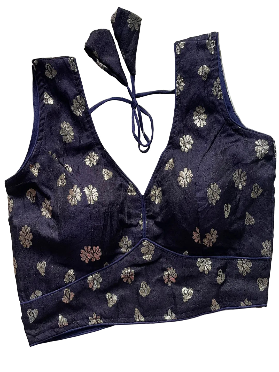 ES Designer Dola Silk Jacquard Partywear Blouse – Intricate Cosmos Viscose Weave