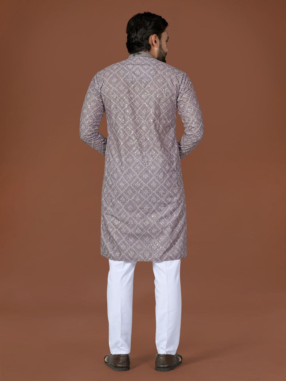 RE Men’s Designer Lucknowi Cotton Set – Extraordinary Digital Print Collection