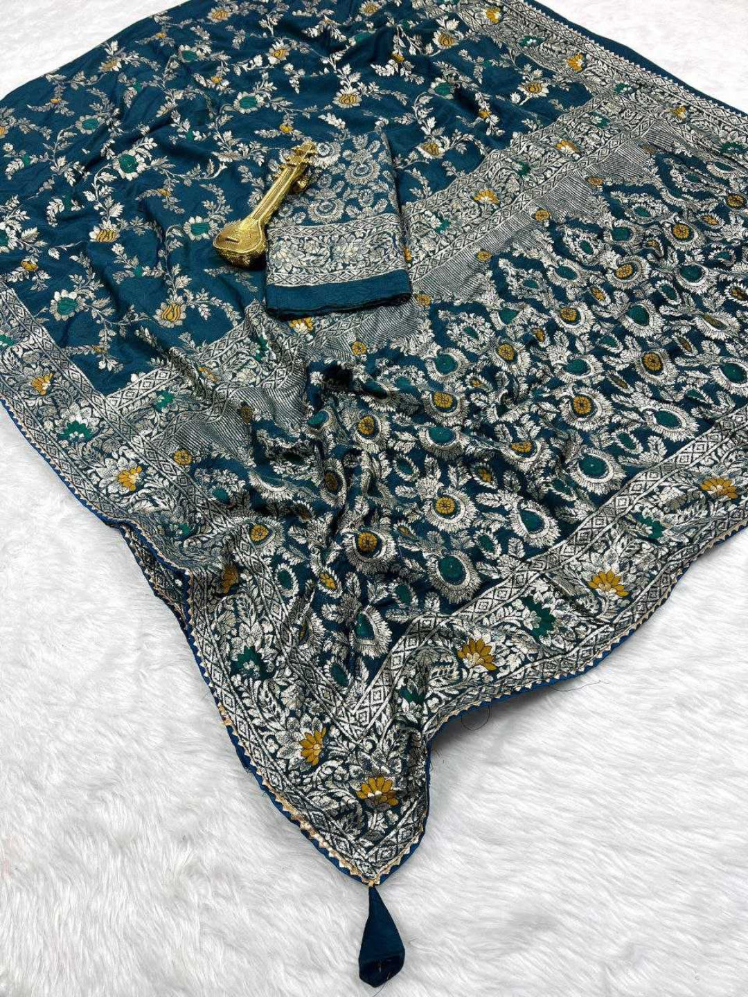 YNF Dola Silk Designer Silk Sarees with Zari Border in 10 Different colors