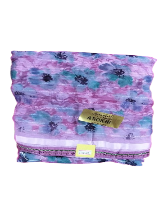 ShinySelect Soft & comfortable Georgette saree for daily use Pink