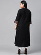 Divena Women's A-Line Black Casual Wear Cotton Kurta -SSDK0513 S Black