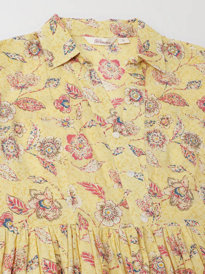 Divena Paisley Printed Cotton Dress for Women - SSDK1034_42_43