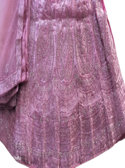 ShinySelect Women Jimmy Choo stylis partywear Lehenga with stone work & blouse piece (Jimmy Choo)