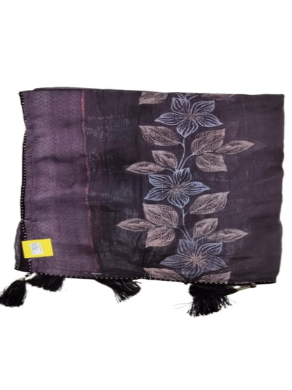 ShinySelect Soft & comfortable Silk saree with blouse piece Jamuni