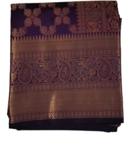 ShinySelect Cotton Silk Saree with Zari work Jamuni