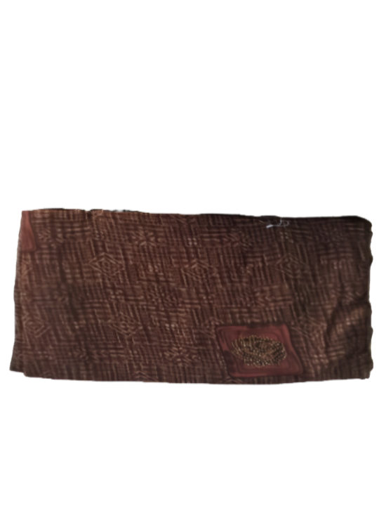 ShinySelect Soft & comfortable Georgette saree with light stone work Dark Brown