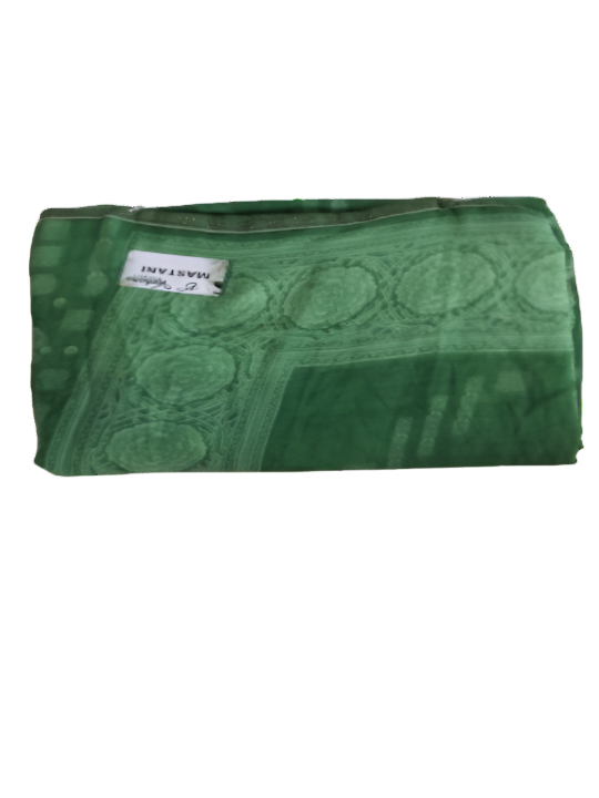 ShinySelect Soft & comfortable Georgette saree with light stone work Green
