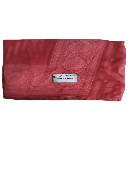 ShinySelect Soft & comfortable Georgette saree with light stone work Pink
