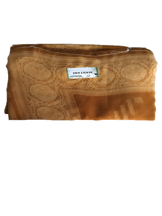 ShinySelect Soft & comfortable Georgette saree with light stone work Orange