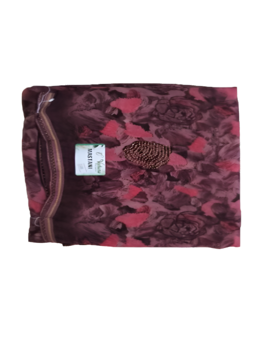 ShinySelect Soft & comfortable Georgette saree with light stone work Pink