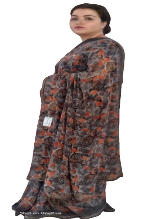 ShinySelect Soft & comfortable Georgette saree with light stone work