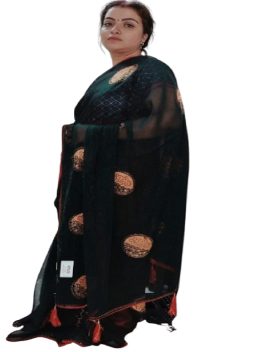 ShinySelect Jimmy Choo saree With Blouse Piece & Light Work