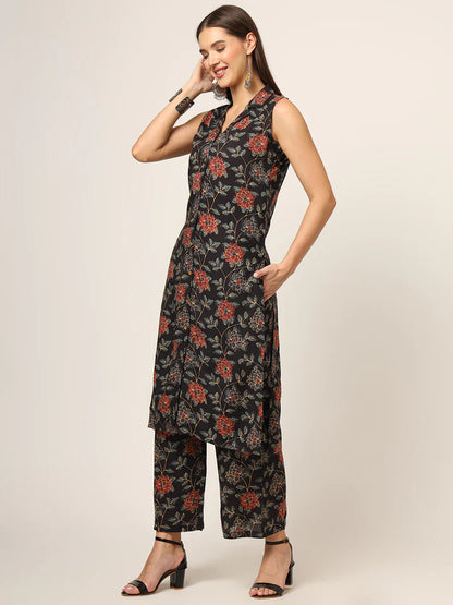 Divena Cream Printed Rayon Fabric Straight Kurta & Bottom in Seven Diff Colors
