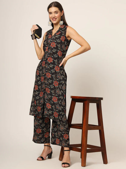 Divena Cream Printed Rayon Fabric Straight Kurta & Bottom in Seven Diff Colors