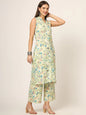 Divena Cream Printed Rayon Fabric Straight Kurta & Bottom in Seven Diff Colors