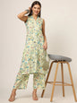 Divena Cream Printed Rayon Fabric Straight Kurta & Bottom in Seven Diff Colors