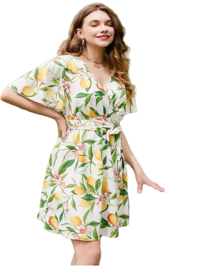 WT Designer V-Neck Printed Midi Top for Women | Heavy Crepe Full Sleeve Top