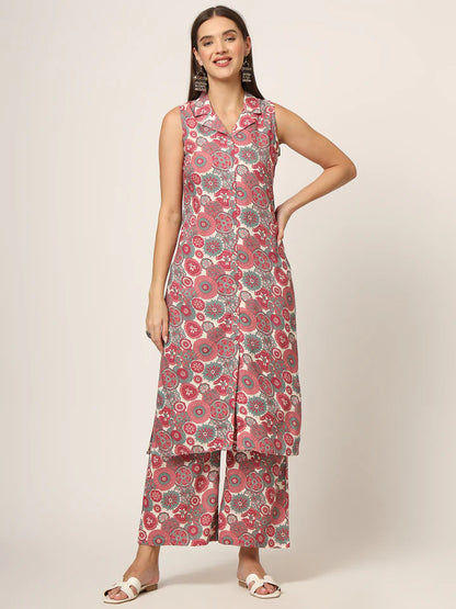 Divena Cream Printed Rayon Fabric Straight Kurta & Bottom in Seven Diff Colors