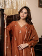 AA Viscose Silk Anarkali Kurta Set with Chanderi Dupatta and Pant