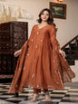 AA Viscose Silk Anarkali Kurta Set with Chanderi Dupatta and Pant