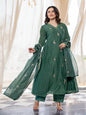 AA Viscose Silk Anarkali Kurta Set with Chanderi Dupatta and Pant
