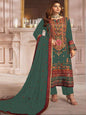 YNF Designer Heavy Faux Georgette Unstitched Suit Material with Sequence Embroidery