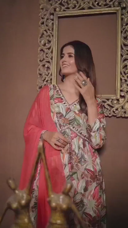 MV Premium Women's Rayon Ethnic Wear Set in Four Colors & Designs
