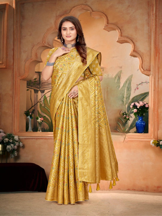 ShinySelect Partywear Women Nylon Sarees - Set 1