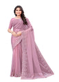 ShinySelect Partywear Women Crystal Sarees - Variant F Dark Pink